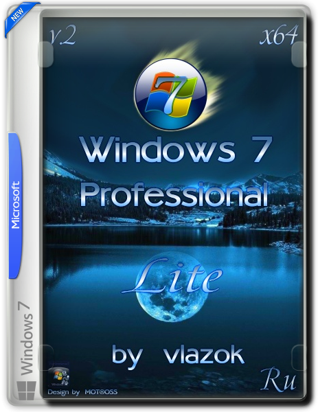 Windows 7 Professional vl Lite v.2 by vlazok (x64) [RU] (2016)